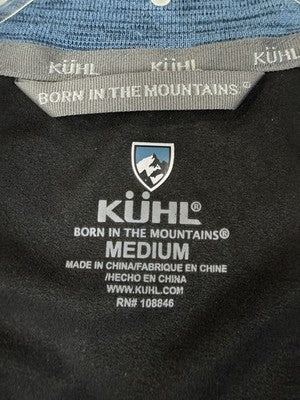 Kuhl Alloy 1/4 Zip Pullover Medium Mens Blue Long Sleeve