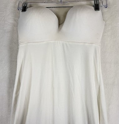 Davids Bridal Shapewear 36C Strapless Full Length Bra Slip White Wedding Dress