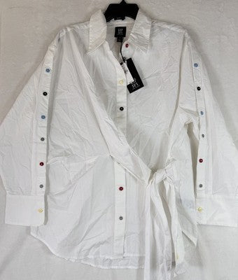 Gap X HFR Shirt Medium BruceGlen Long Sleeve Tops Avant Garde Quirky New NWT