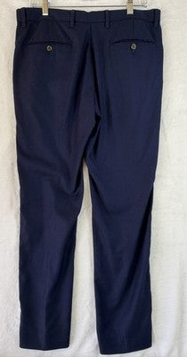 Guide London Dress Pants 34R 34 34x29 Mens Blue Herringbone Lightweight