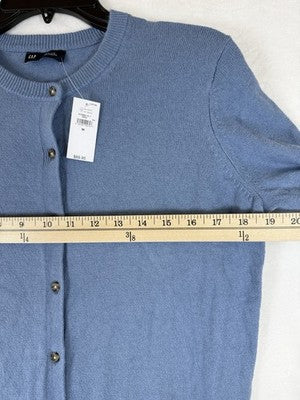 Gap CashSoft Cardigan Sweater Women Medium Blue Cash Soft New NWT