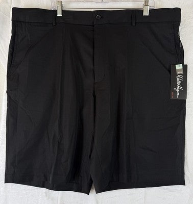 Walter Hagen Golf Shorts 44 Black Perfect 11 Mens 10” Big Tall New NWT