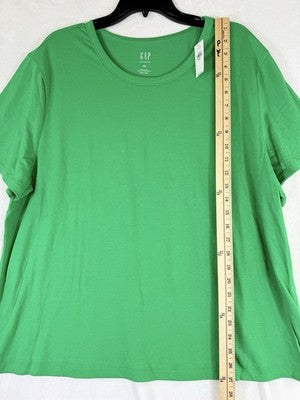Gap Vintage T Shirt XXL Womens Top Green Short Sleeve Soft Crew Neck New NWT
