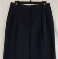 Vintage Talbots Dress Pants 12 Petite Navy Blue Lined 100% Wool Made In USA 12P