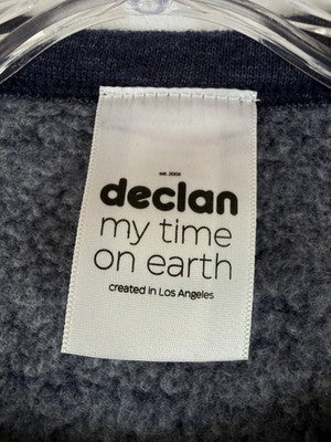 Declan My Time On Earth Kids Fleece Be Kind Sweatshirt Blue LA Made In USA