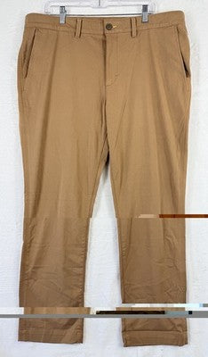 LL Bean Comfort Stretch Chino Pants 40x29  Mens Brown New *FlawRead