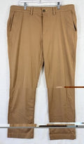 LL Bean Comfort Stretch Chino Pants 40x29  Mens Brown New *FlawRead