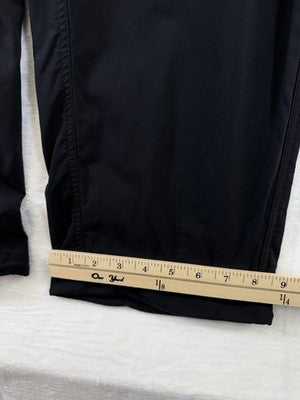 LL Bean Womens Utility Pants 12 Black Nylon Stretch Hiking