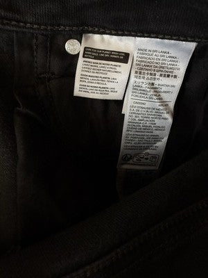Levis Superlow Bootcut Jeans 28 Black 28x34 Womens Low Rise Boot Cut Levi’s New