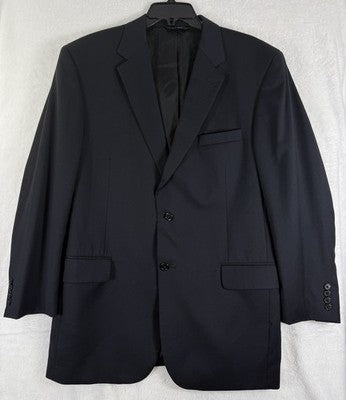 Jos A Bank Blazer 43r Wool Navy Blue Suit Jacket Mens 2 Signature Collection