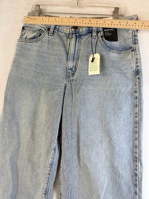 Levis Baggy Dad Jeans 29x34 Womens Mid Rise Straight Leg Light Blue New NWT