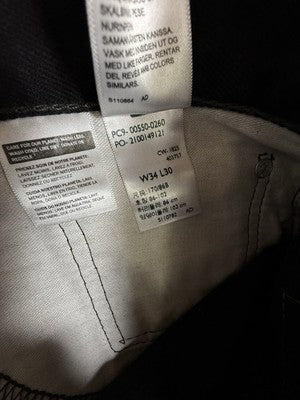 Levis 550 Relaxed Fit Jeans 34x30 Mens Black Levi’s New NWT