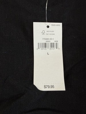 Gap Linen Blend Mini Shift Dress Large Women Sleeveless Lined Short New NWT