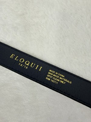 Eloquii Belt 14 16 Blue Faux Leather Snake Gold Tone Plus Size Women New