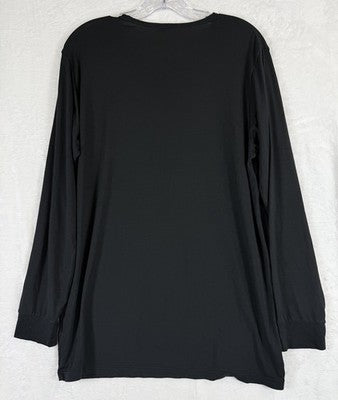 Uniqlo Heattech Men Long Sleeve T Shirt Black Base Layer Heat Tech Thermal