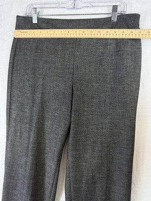 Talbots Chatham Ankle Pants 10 Gray Womens Side Zip High Rise