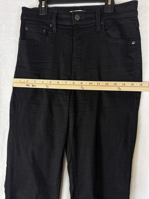 Levis 724 High Rise Straight 29 Jeans Black 29x30 Womens Levi’s