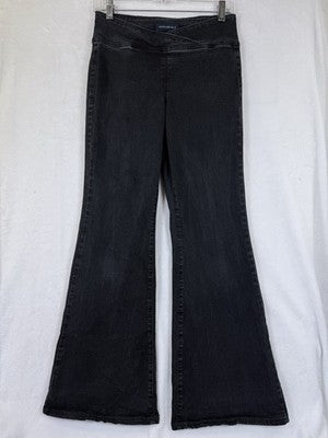 Aeropostale Pull On Flare Jeans Medium Womens Black Denim