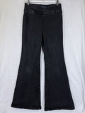 Aeropostale Pull On Flare Jeans Medium Womens Black Denim