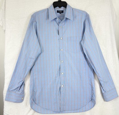 J Crew Thompson Shirtings Medium Men Long Sleeve Shirt Button Up Blue Plaid