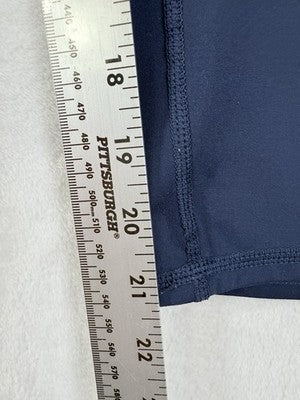Zuda Crop Leggings Large Blue Pockets Pants Womens Workout