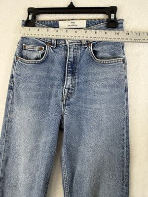 Won Hundred Jeans 24 32 Marilyn B True Blue Skinny Denim Made Italy Womens