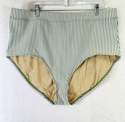 Cacique Swim 26 Tankini Top Bottom Set Green 44DDD Underwire Swimsuit Womens