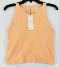 Calia Top XL High Neck Built In Bra Tank Workout Gym Shirt Womens Orange New NWT