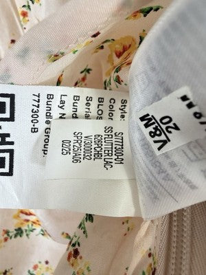 Gap Top XS Womens Babydoll Flutter Sleeve Floral Whimsical Fairycore New NWT