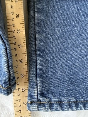 LL Bean Double L Fleece Lined Jeans 36x32 Mens Blue Classic Fit