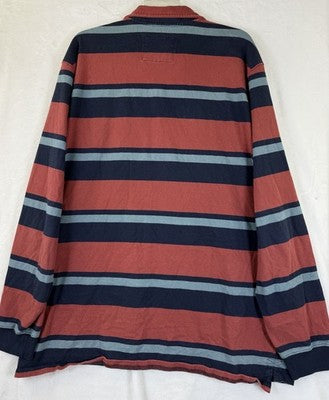 LL Bean Rugby Shirt XL Tall Polo Long Sleeve Knit Mens XLT Traditional Fit