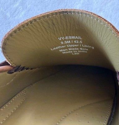 Vince Camuto Esmail Driving Loafers 9.5 Mens Brown Leather Shoes Slip On