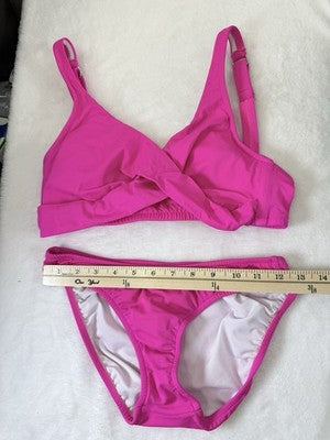 Venus Bikini Set 6 Top 4 Bottom Hot Pink Lovely Lift Wrap Womens Swim Swimwear