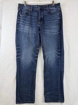 American Eagle Jeans Women 14 Tomgirl Button Fly Blue Denim