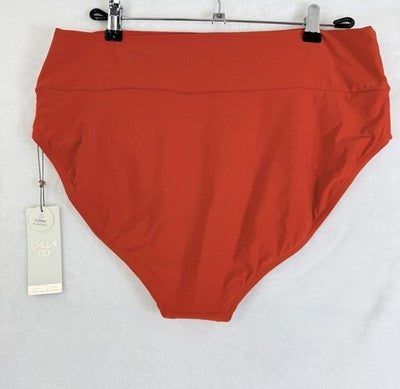 Calia Swim Bottom XL Red High Rise Wide Band Womens Tankini Swimwear New NWT
