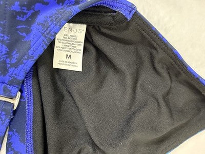 Venus Bikini Top Bottoms Medium Top 4 Bottom Blue Halter Triangle