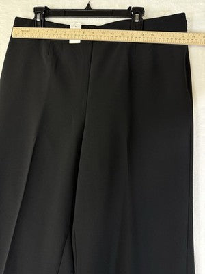 Ann Taylor Wide Leg Crop Pants 14 Women Black New NWT