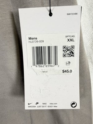 The Nike Tee Mens XXL Max90 Gray Beige  Logo Short Sleeve New NWT