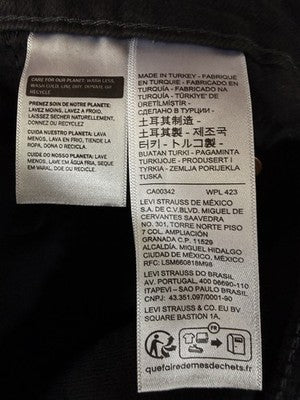 Levis Ribcage Straight Ankle Jeans 20W Womens Plus Size Black Levi’s New NWT