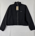 Nike Sportswear Jacket Large Womens Everything Wovens Black Full Zip Cropped NWT