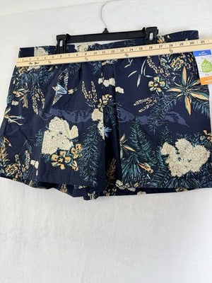 Columbia Shorts Womens XXL Sandy River Short II 5” Nylon Birds Pockets New NWT