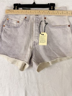 Levis 501 Shorts Women 26 Purple Cut Off Button Fly New NWT