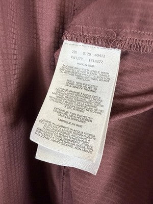 Columbia Shirt Women 3X Burgundy Long Sleeve Top Button Up Plus Size