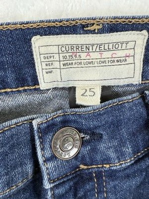 Current Elliott Hatch Maternity Jeans 25 Under Bump Blue Denim Women $150