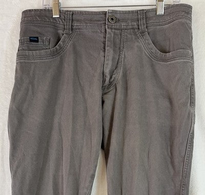 Kuhl Kanvus Jean Mens 34x30 Patina Gray Canvas Jeans Revolt