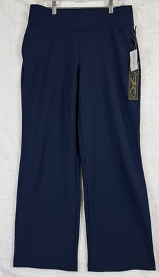 Diane Gilman DG2 Pants Medium Petite Pull On Straight Leg Womens Stretch New NWT