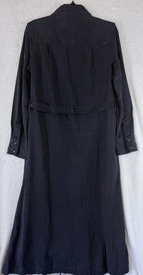 Levis Dress XS Womens Maxi Quincey Long Sleeve Maxi Snap Front Long Sleeve New