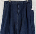 Gap Womens Jeans 16 365 High Rise UltraSoft Pleated Denim Trousers Dark Blue New