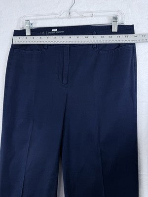 Talbots Perfect Skimmer Pants 6 Navy Blue Womens Capri Chino Chinos