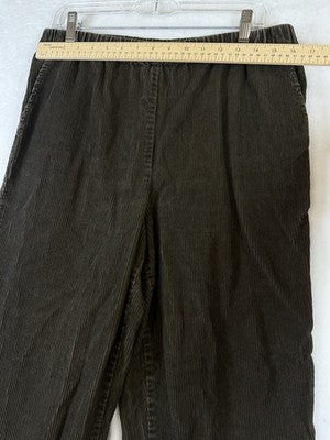 Orvis Womens Pants 14 Petite Pull On Corduroy Brown